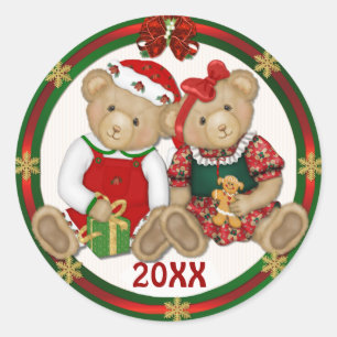 Adesivo Feliz Natal 20XX de Beary