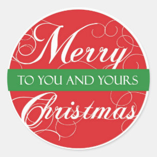 Adesivo Feliz Natal a você & a seus