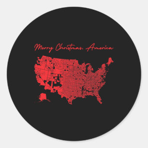 Adesivo Feliz Natal América Donald Trump Melhor Cobertura