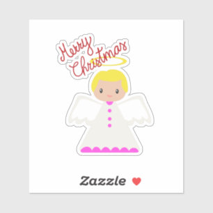 Adesivo Feliz Natal Angel Sticker