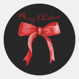 Adesivo Feliz Natal, Arco Vermelho, Feliz E Brilho