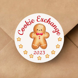 Adesivo Feliz Natal Boneco de Biscoito de Gengibre Fofo