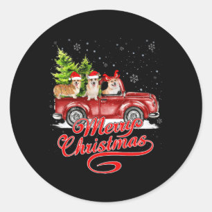 Adesivo Feliz Natal Cães Dogs Papais noeis Reindeer R