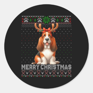 Adesivo Feliz Natal Cão Cachorro Cachorro Passa Feia