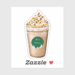 Adesivo Feliz Natal Caramelo Dotado Latte