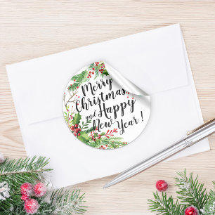 Adesivo Feliz Natal & cartões de natal do feliz ano novo