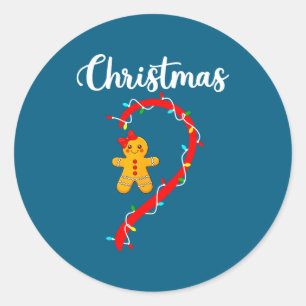Adesivo Feliz Natal Casais de Biscoito de Natal Pijamas M