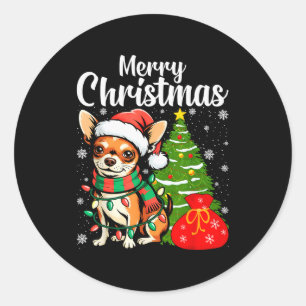 Adesivo Feliz Natal Chihuahua