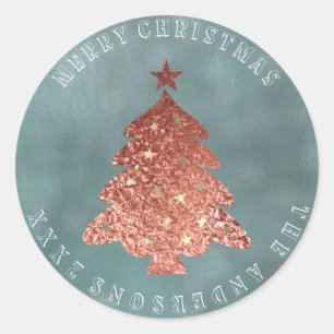 Adesivo Feliz Natal Cinza da Rosa Linen Grungy Dourada