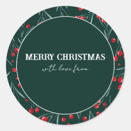 Adesivo Feliz Natal com amor de...