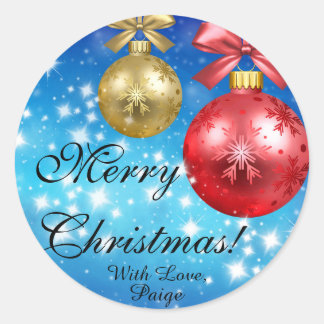 Adesivo Feliz Natal Com Amor Personalizado