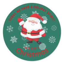 Feliz natal com Papai Noel Fofo Personalizado