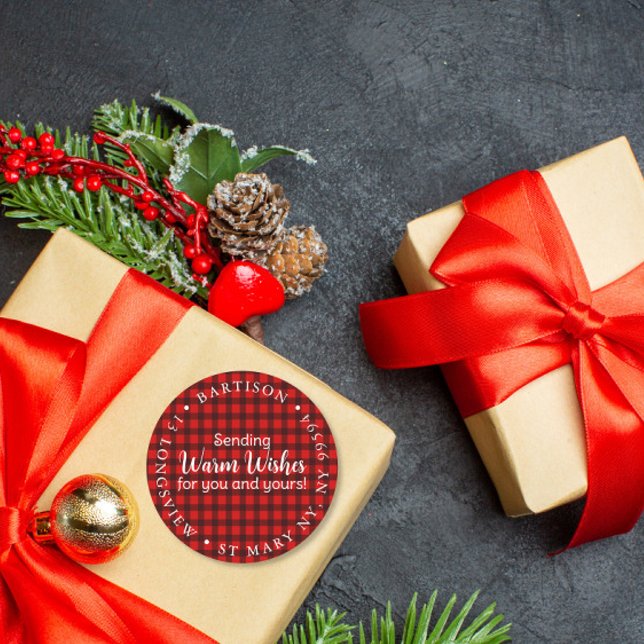 Adesivo Feliz Natal, companhia de desejos calorosos market (Criador carregado)