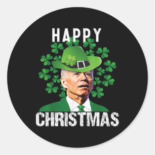 Adesivo Feliz Natal Confuso, Funny Joe Biden Rua Patrona