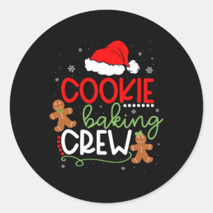 Adesivo Feliz Natal Cookie Baking Crew Ginger Papais noeis