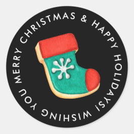 Adesivo Feliz Natal - Cookie Personalizado