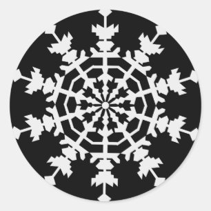 Adesivo Feliz Natal - Cristal de Gelo - Flaque de Neve