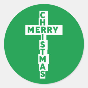 Adesivo Feliz Natal, cruz