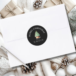 Adesivo Feliz Natal! Cupcake-Árvore de Natal