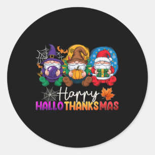 Adesivo Feliz Natal de Ação de Graças de Halloween HalloOb