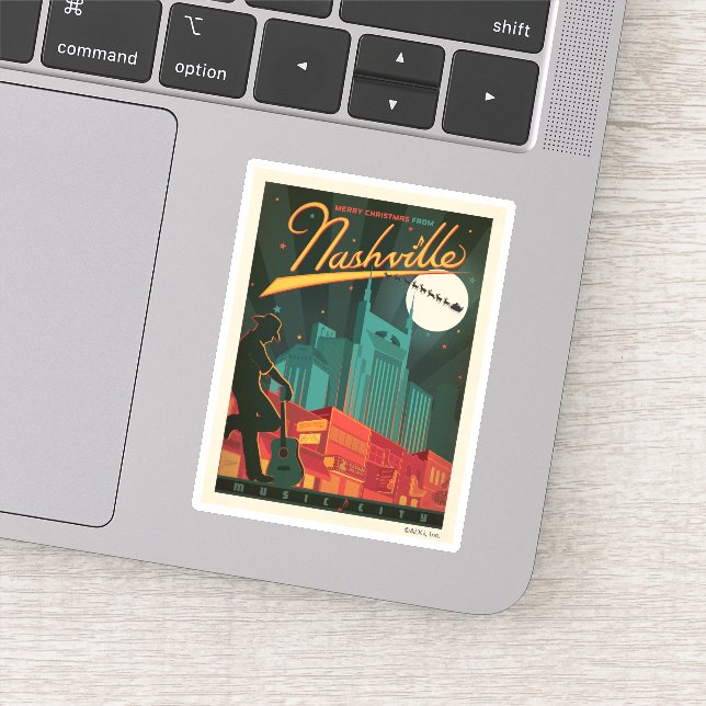 Adesivo Feliz Natal de Nashville (Detalhe)