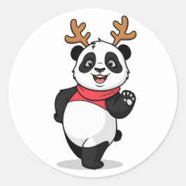 Adesivo Feliz Natal de Panda