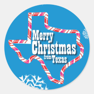 Adesivo Feliz Natal de Texas