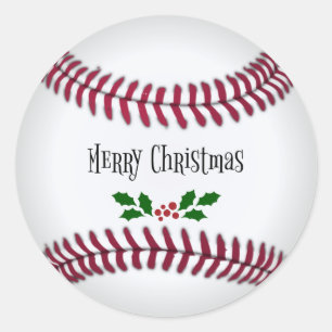 Adesivo Feliz Natal, Design do tema do beisebol
