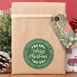 Adesivo Feliz Natal Devolução Verde