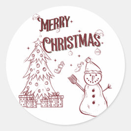 Adesivo Feliz Natal Divertido