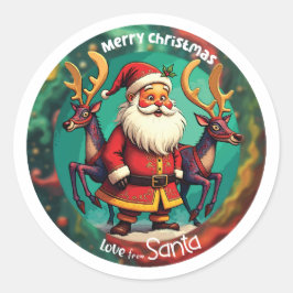 Adesivo Feliz Natal dos papais noeis