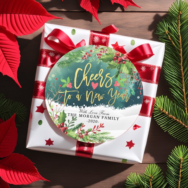 Adesivo Feliz Natal e Cartões de natal Felizes anos novos (Criador carregado)