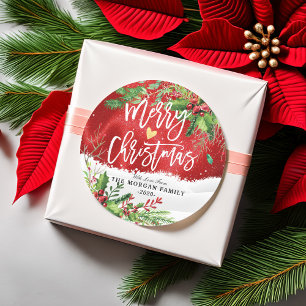 Adesivo Feliz Natal e Cartões de natal Felizes anos novos