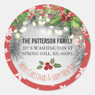 Adesivo Feliz Natal e Feliz ano novo