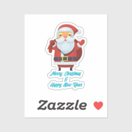 Adesivo Feliz Natal e Feliz ano novo