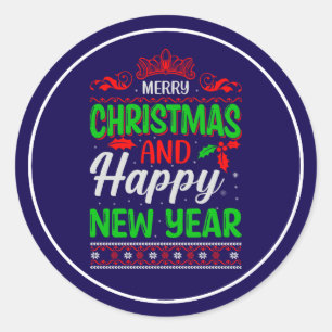 Adesivo Feliz Natal E Feliz ano novo-61064