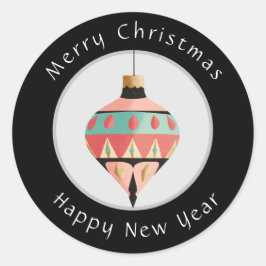 Adesivo Feliz Natal e Feliz ano novo Sticker