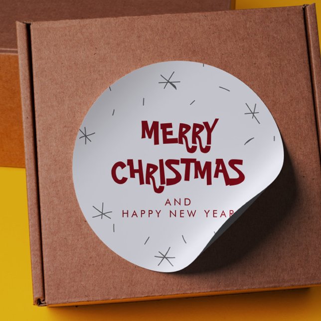 Adesivo Feliz Natal e Felizes anos novos (Criador carregado)