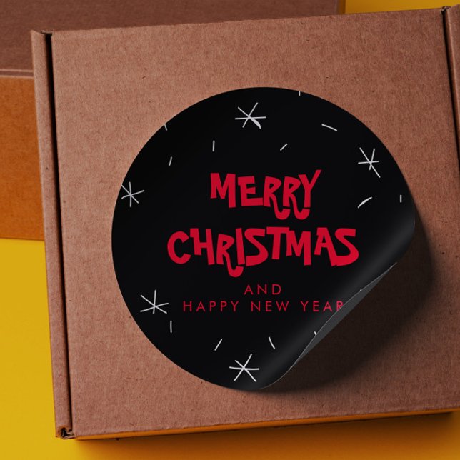 Adesivo Feliz Natal e Felizes anos novos (Criador carregado)