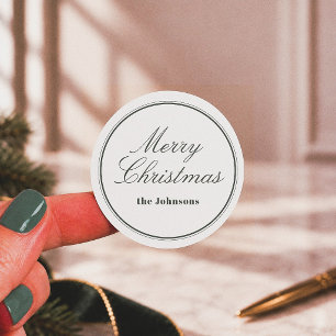 Adesivo Feliz Natal Editorial Elegante