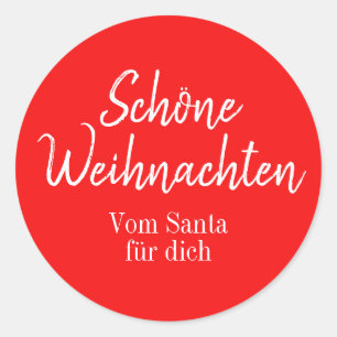 Adesivo Feliz Natal em alemão Schöne Weihnachten