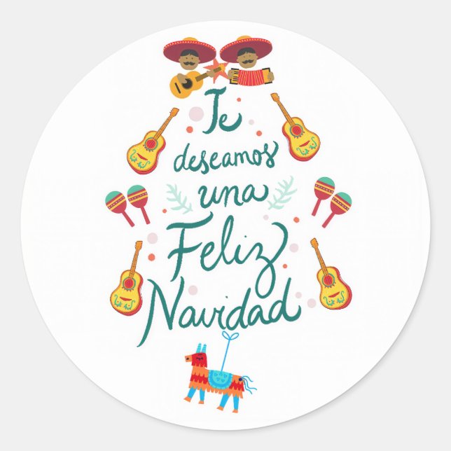Adesivo Feliz natal engraçado (Frente)