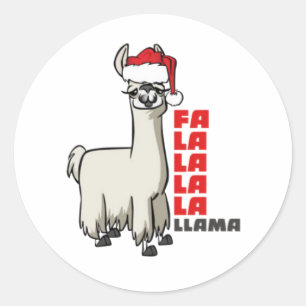 Adesivo Feliz Natal Fa La La La Lama