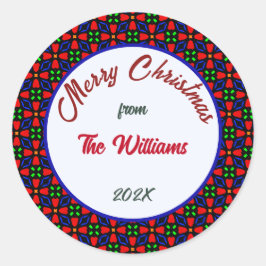 Adesivo Feliz Natal Família Personalizável