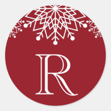 Feliz Natal | Fecho de envelopes vermelho e branco