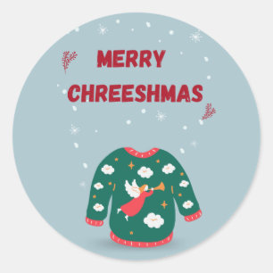 Adesivo Feliz Natal Feio Anjo