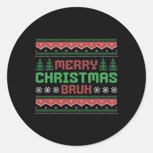 Adesivo Feliz Natal Feliz, Feliz Natal Bruh