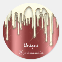 Adesivo Feliz Natal Férias do Dourado Burgundy