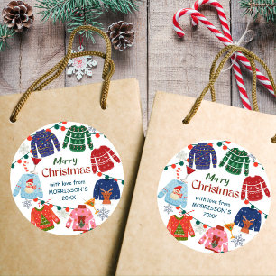 Adesivo Feliz Natal Festa de suéter feio