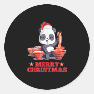 Adesivo Feliz Natal - Fingente Ramen Panda Noodles Japones